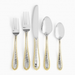 Molten 5-Piece Flatware Set - Gold